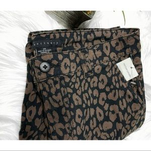 Anthropology / Sanctuary leopard Pants